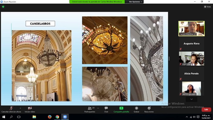 Personas con problemas de lenguaje y audición asistieron a visita guiada virtual al Congreso 