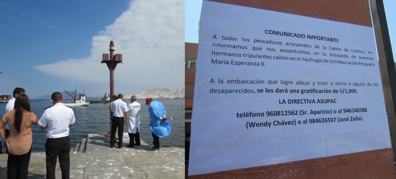 Chimbote: ofrecen recompensa para quien encuentre a pescadores desaparecidos en altamar
