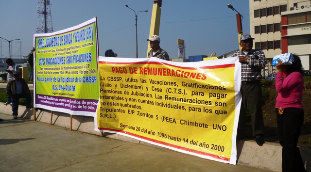 Pescadores exigen que la SBS cancele sus beneficios adeudados