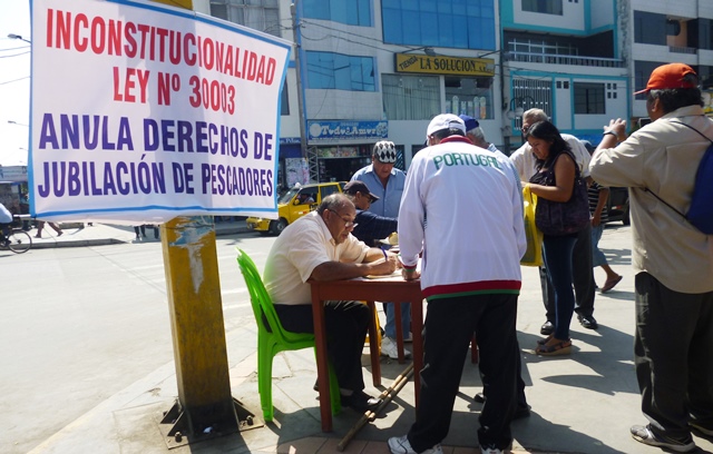  Pescadores activos y jubilados ya recolectaron cerca de 3 mil firmas