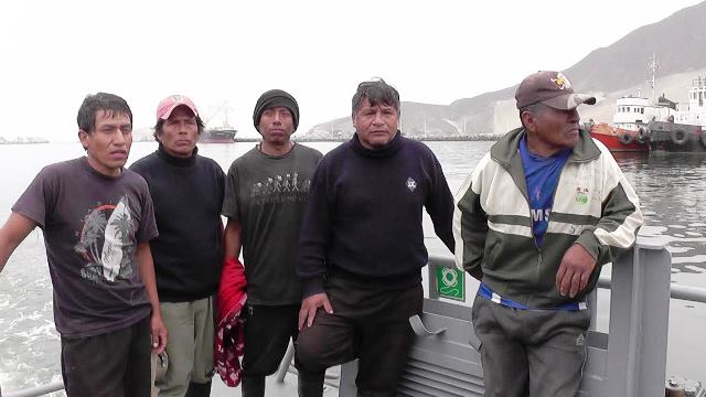 Chimbote: rescatan a tripulantes de embarcación perdida hace 5 días
