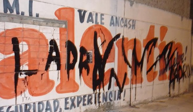 Denuncian borrado de pintas de Vale Áncash en varias zonas de Nuevo Chimbote