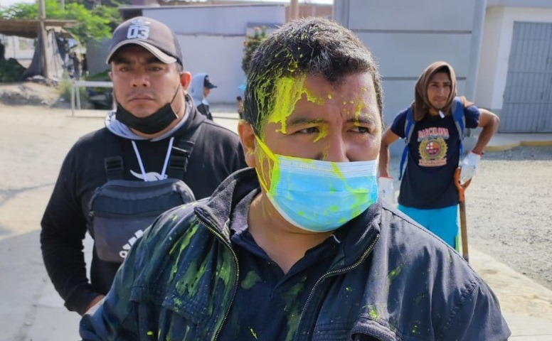 Funcionario de Limpieza Pública de la MPS es agredido por huelguistas en Chimbote 