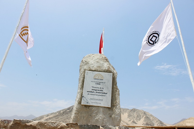 Nombran a Caral símbolo de la integración de la Comunidad Andina