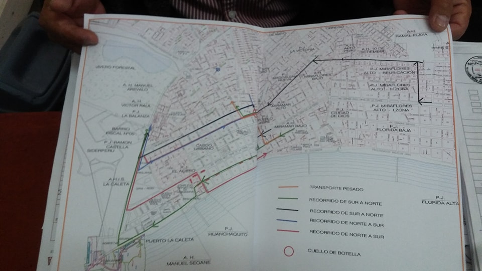 Chimbote: MPS aplicará plan de desvió de ruta este 28 de junio por San Pedrito