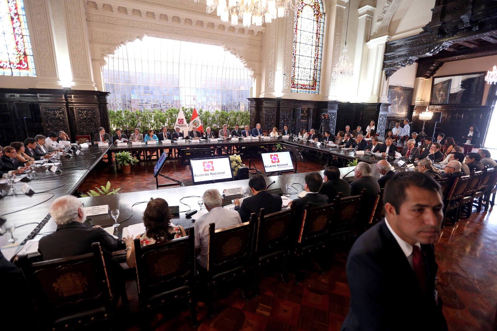 Acuerdo Nacional: Plan anticorrupción al 2021, priorizar reformas y no más corruptos como candidatos