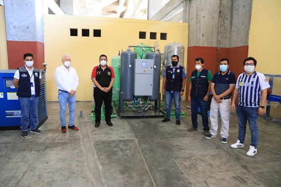 Inician pruebas de funcionamiento de planta de oxígeno en el estadio Centenario 