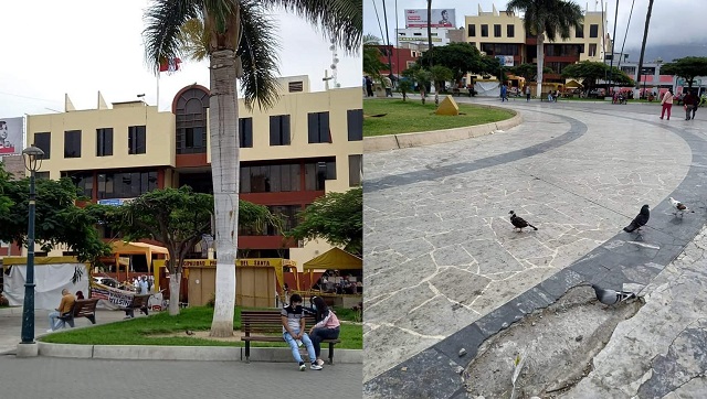 Decano de Arquitectos cuestiona descuido en que se encuentra la plaza de armas de Chimbote
