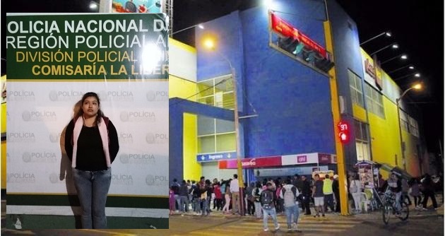 Intervienen a estudiante robando prendas de vestir en centro comercial de Chimbote