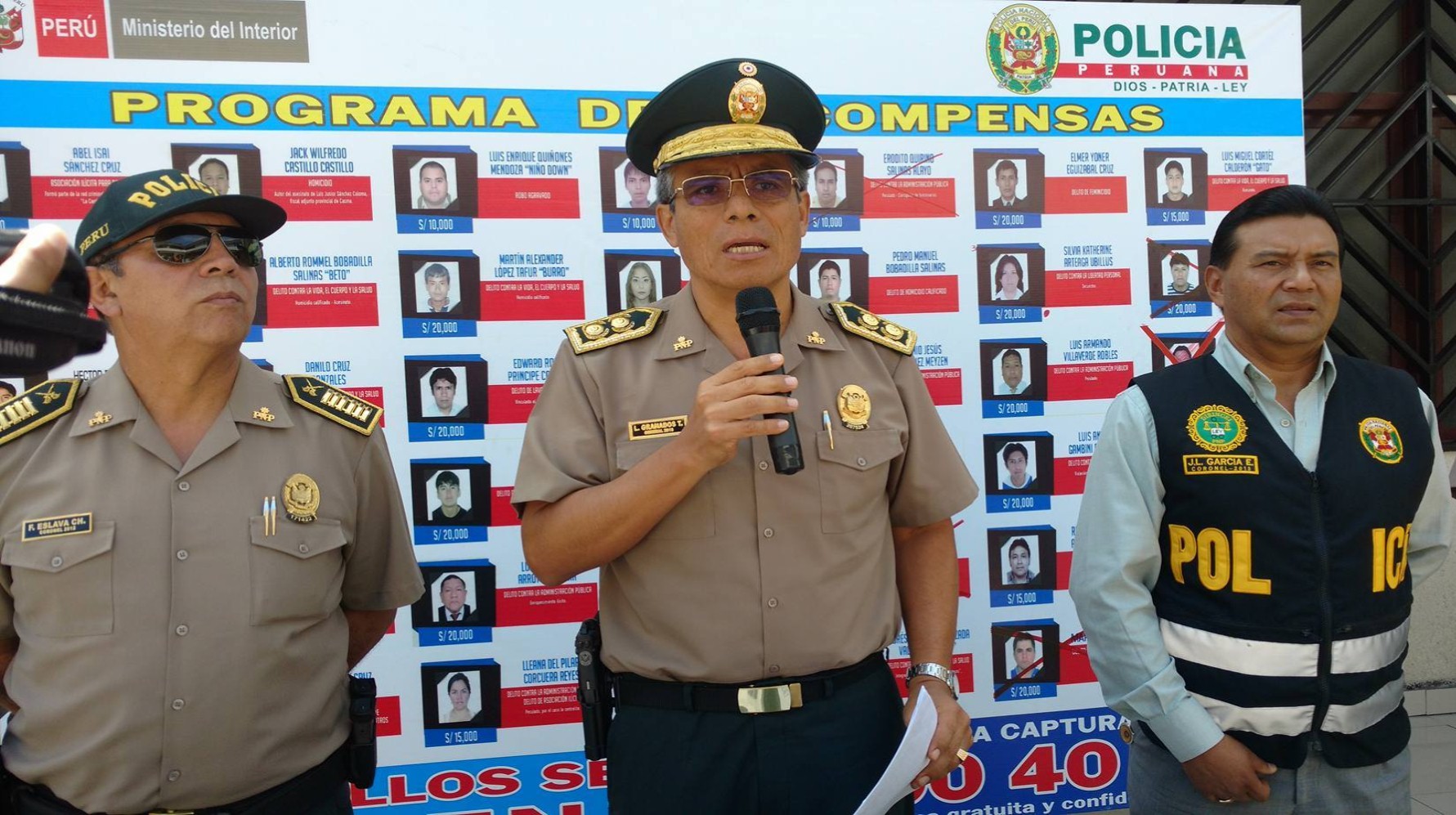 Chimbote: hasta 20 personas que figuraban en la lista de los más buscados fueron capturadas 