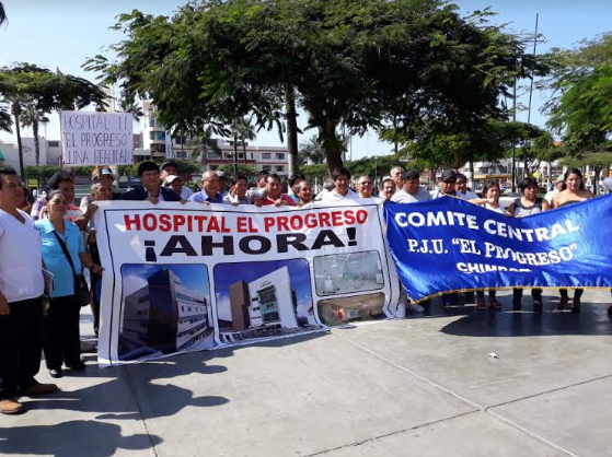 Dirigentes de 12 poblados  respaldan construcción de hospital El Progreso de Chimbote