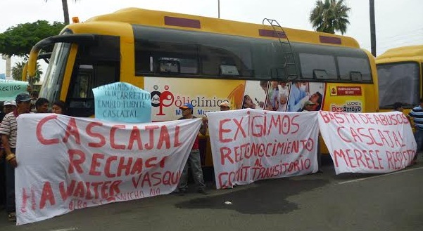  Cascajal: Pobladores protestan exigiendo salida de alcalde Walter Ramos