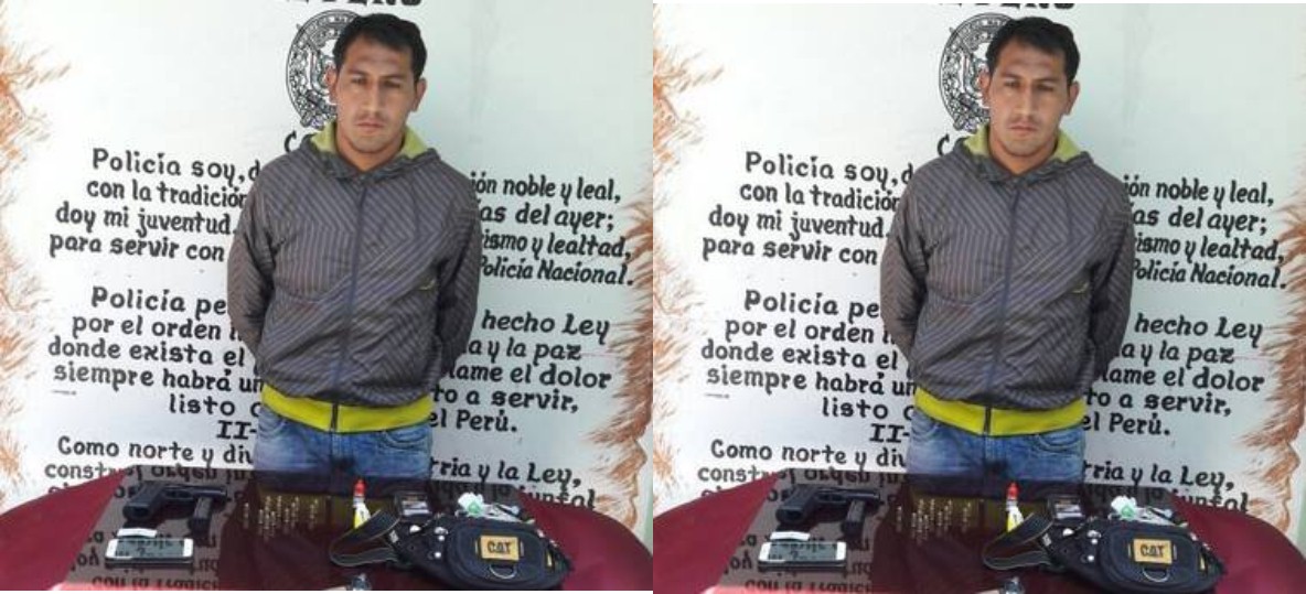 Coishco: intervienen a sujeto con arma de fuego y municiones 