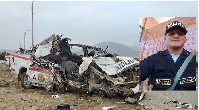 Joven policía fallece en fatal accidente en la Panamericana Norte, a la altura del balneario de Besique