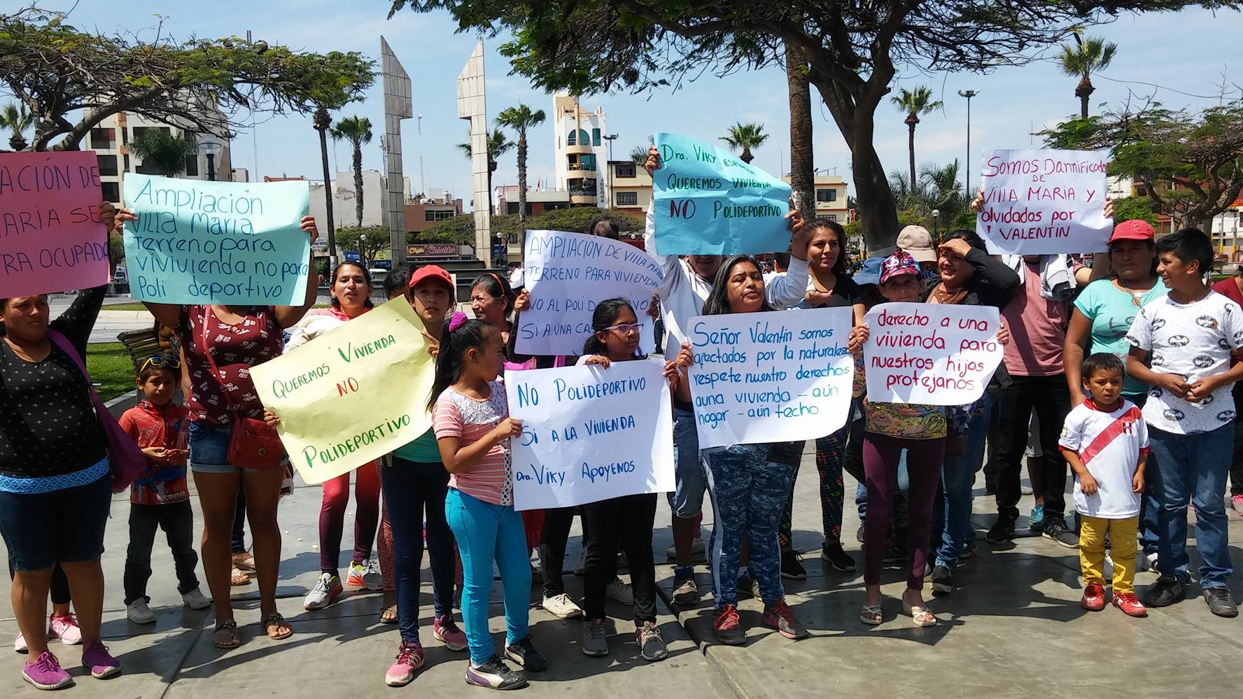 Nuevo Chimbote: vecinos de Ampliación Villa María piden no ser reubicados de zona donde construirán polideportivo