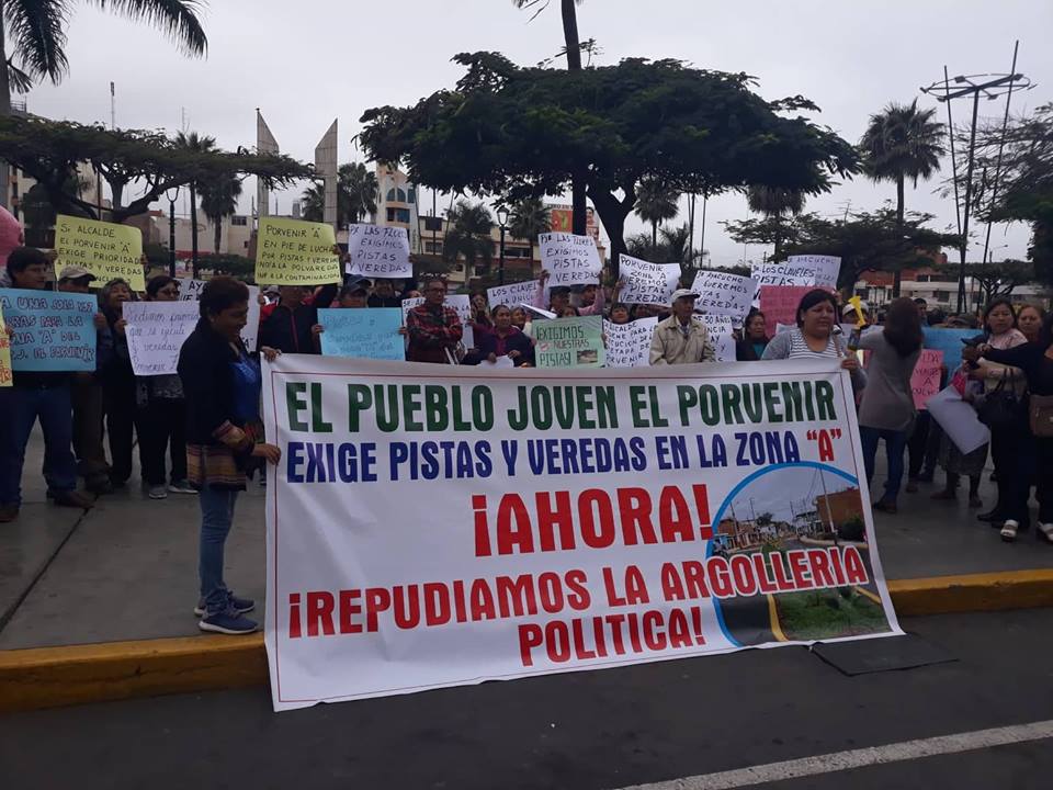 Chimbote: Moradores de la zona A en “El Provenir” exigen pistas y veredas 