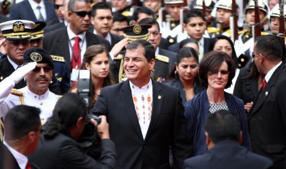 Rafael Correa inicia nuevo mandato presidencial 2013-2017