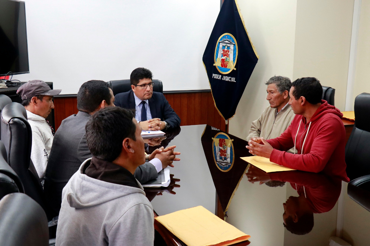 Titular de Corte del Santa dialogó con comuneros de Huallcallanca que se comprometen a evitar actos violentos