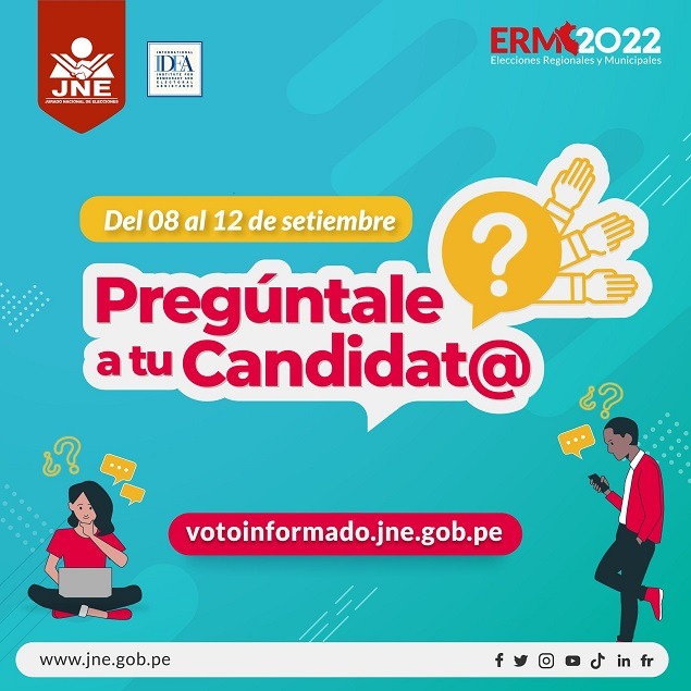 “Pregúntale a tu candidat@” es la campaña para debates previos a las  elecciones 2022  