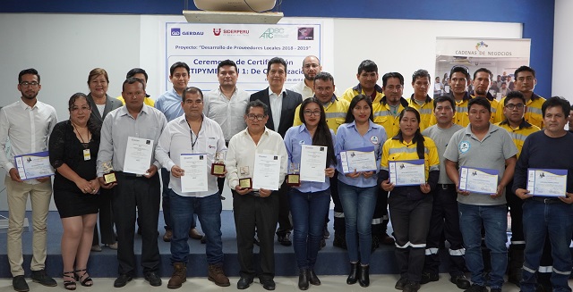Empresas de Chimbote reciben certificación Certipyme y se benefician con seminarios especializados