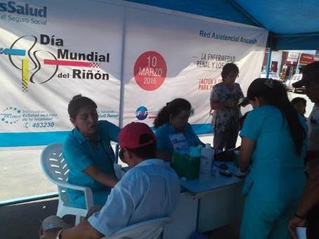 EsSalud en Chimbote promueve la prevención de enfermedades renales