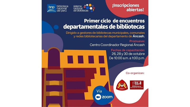 BNP organiza el Primer Encuentro Departamental de Bibliotecas en Áncash