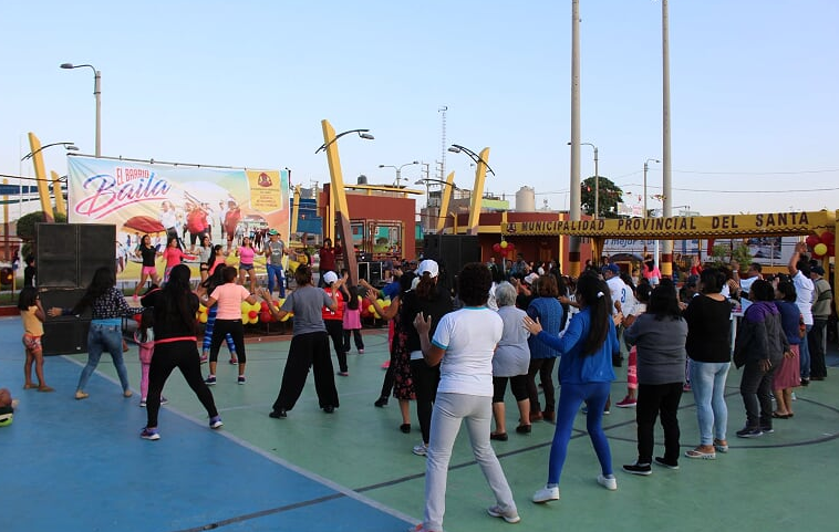 Chimbote: comuna provincial  inauguró programa “el barrio baila”