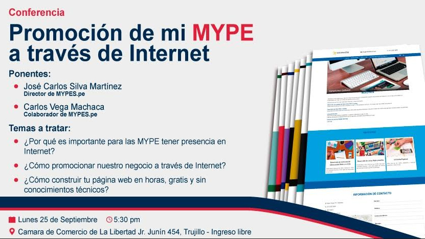 Conferencia gratuita sobre promoción de las mypes en internet