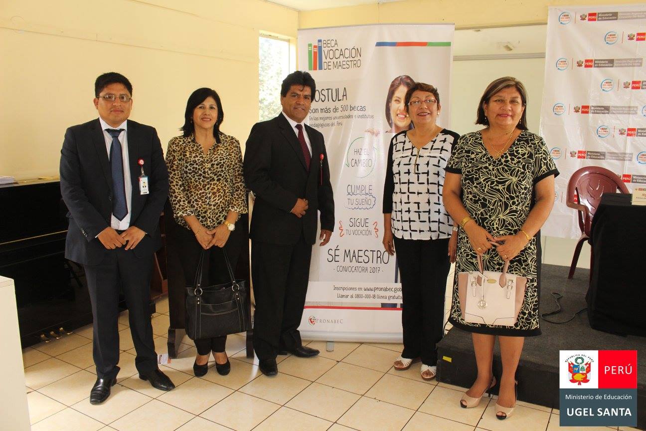 Promueven Beca Vocación de Maestro 2017 en la UGEL Santa