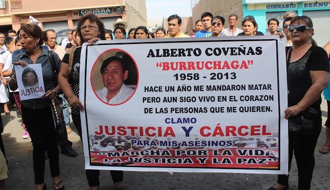 Hoy se cumple un año del asesinato de Alberto Coveñas en Casma y no hay responsables