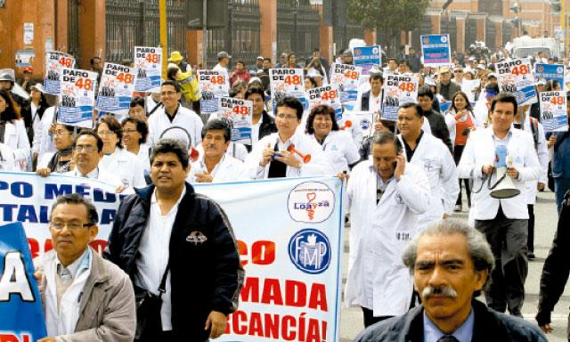 Médicos anuncian paro nacional para el 17 y 18 de febrero