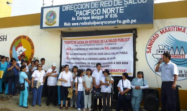 Trabajadores de la Red de Salud Norte rechazan al nuevo director