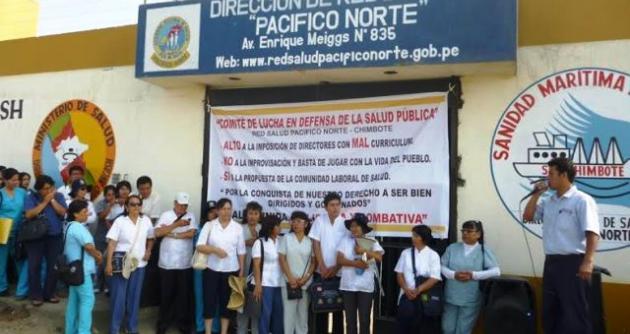 Chimbote: Salud anuncia huelga por incremento de sueldo de directora