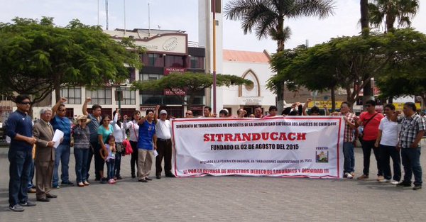 Piden que obispo de Chimbote intervenga a favor de trabajadores de la Uladech Católica