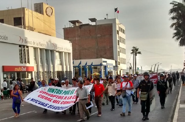 Chimbotanos rechazaron en las calles el indulto humanitario a Fujimori