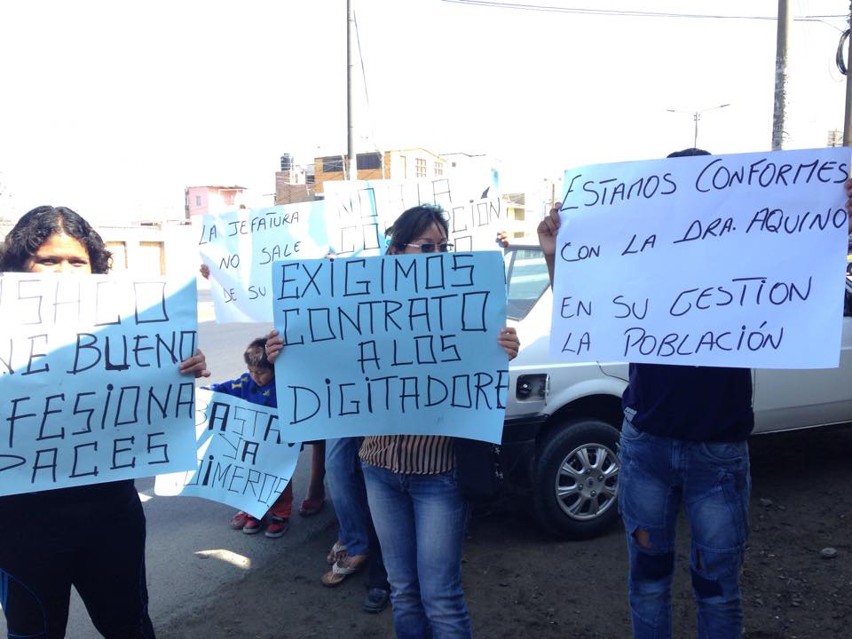 Coishco: Protestan para que se contrate personal del mismo distrito en la posta 