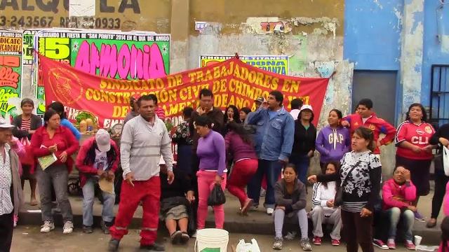 Protestan por despido arbitrario de trabajadores de construcción civil
