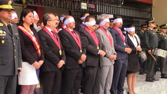 Presidente de la Corte de Áncash y jueces se vendan los ojos reclamando homologación de sueldos en Huaraz