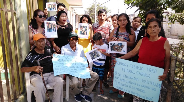 Piden que permitan el ingreso de madre a Chile para estar al lado de neochimbotano baleado en Santiago