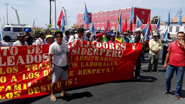 Exigen a Gerdau que reponga a 85 trabajadores despedidos en noviembre en Chimbote