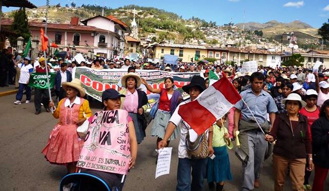 Protestas contra mineras en Cajamarca se reiniciarán el 23 de setiembre