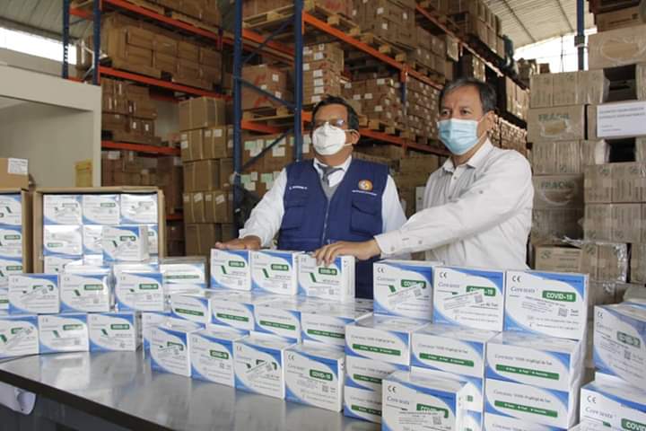 Llegan 21 mil pruebas rápidas de descarte de covid-19  para Áncash