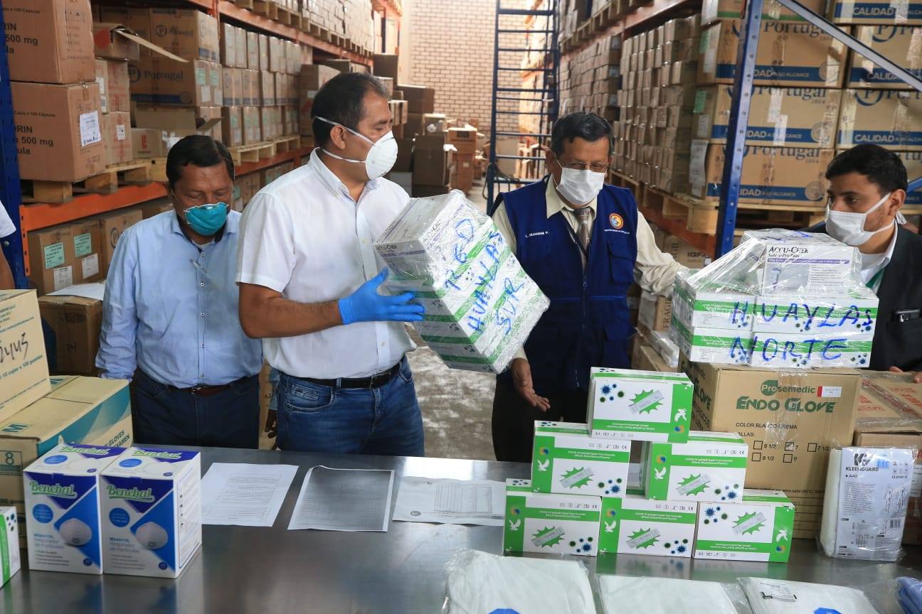 Áncash: llegan 1,700 pruebas rápidas y medicamentos para pacientes con covid-19