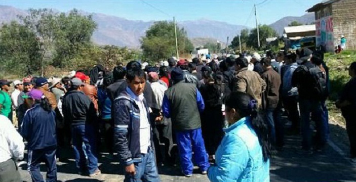 Huaylas: Pobladores de Pueblo Libre cierran carreteras y exigen cierre de planta de minerales