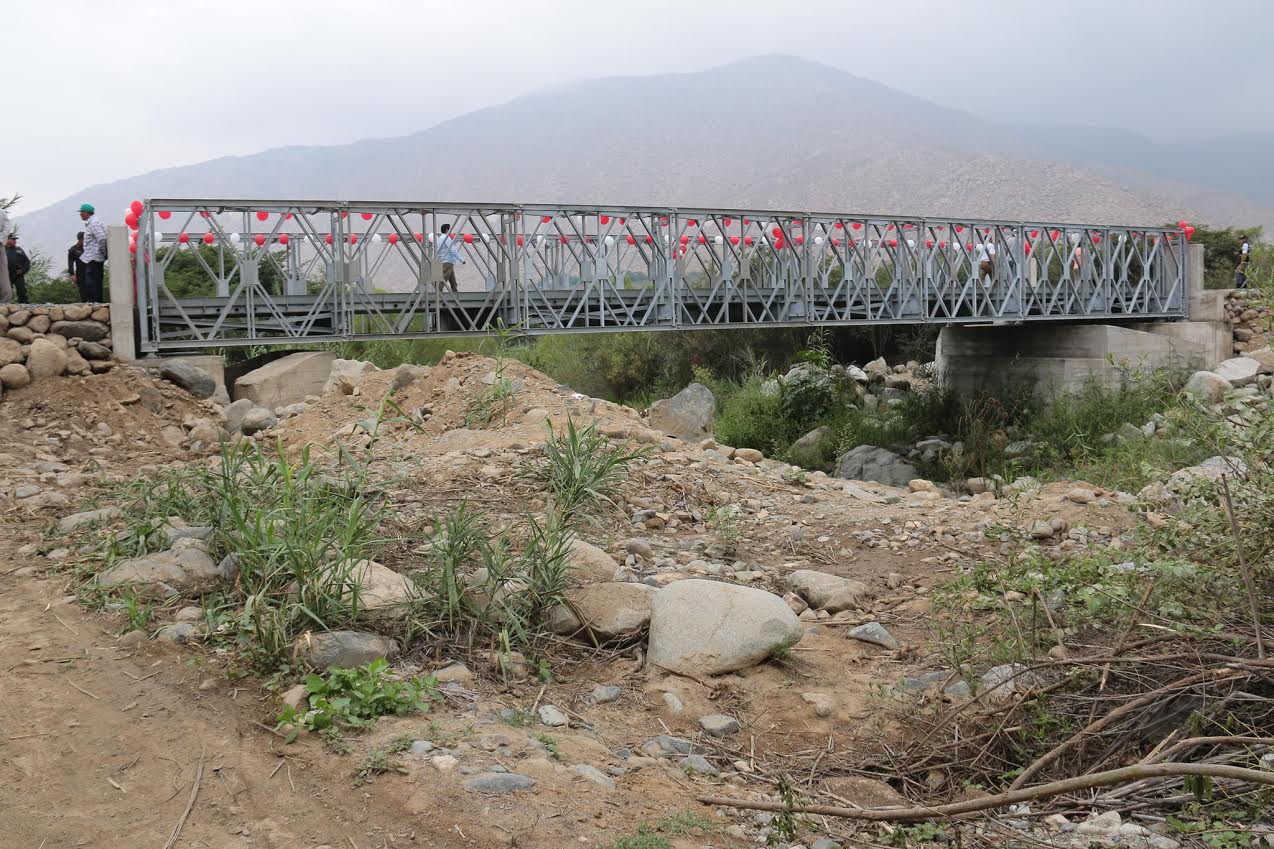 Jimbe: Instituto vial provincial entrega puente Bailey en El Salitre