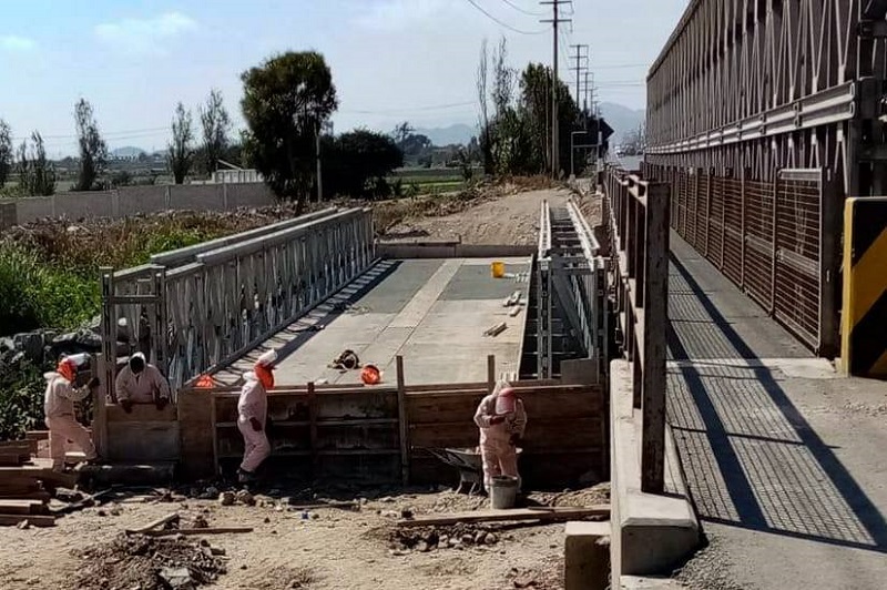 MTC inició labores para reemplazar estructuras del puente modular de Coishco