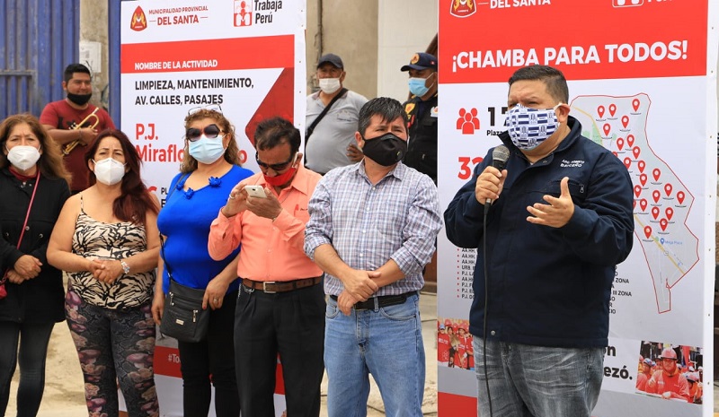 Trabaja Perú y comuna de Chimbote generan casi 2 mil puestos de trabajo