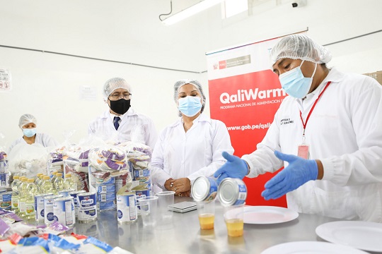 Supervisan distribución de más de 511 toneladas de alimentos en colegios de la sierra ancashina