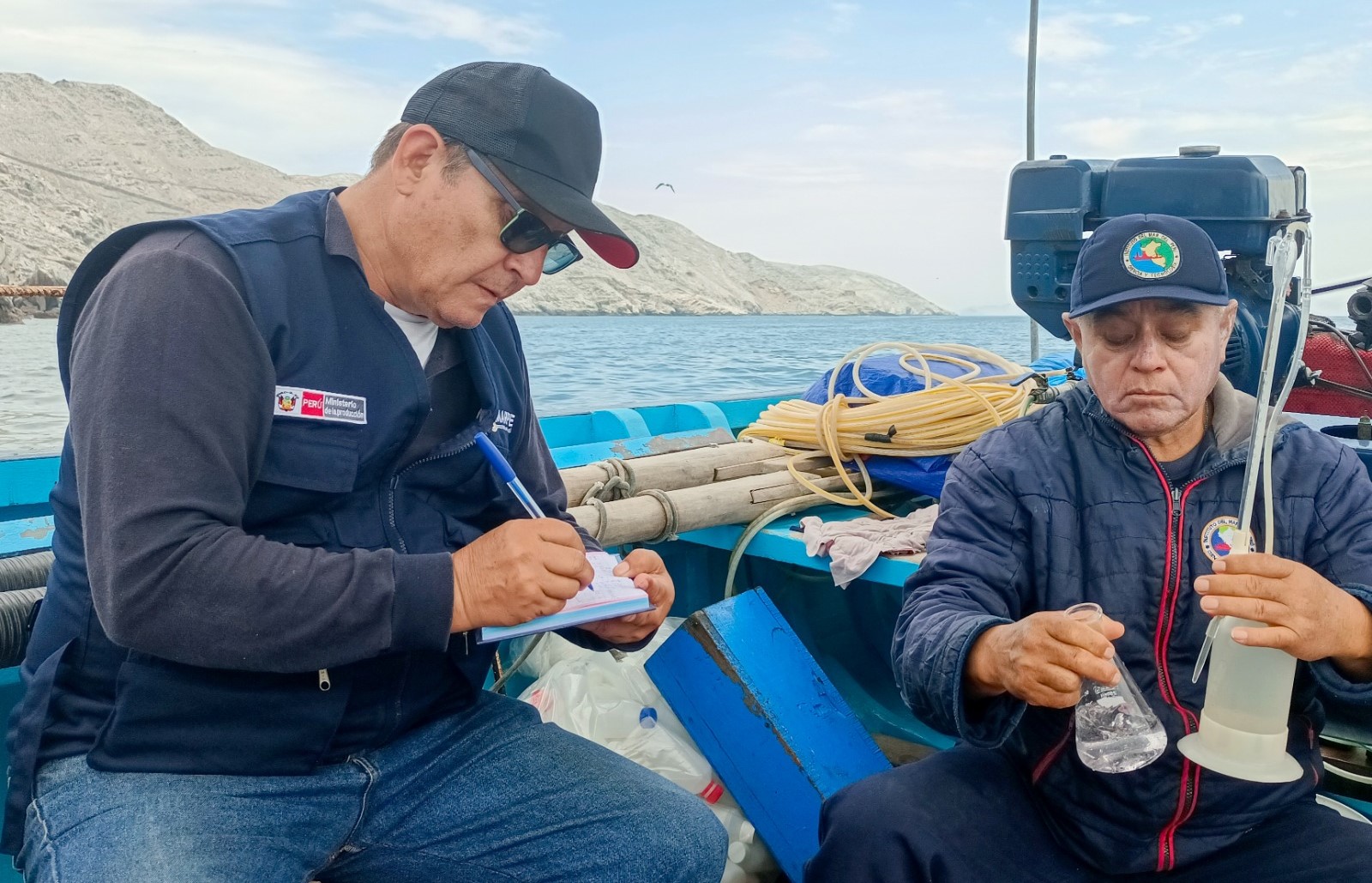 Realizan evaluación poblacional del recurso concha de abanico en bancos naturales