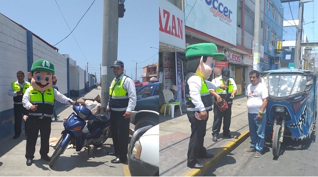 Realizan campaña de sensibilización por paraderos informales y mototaxis que ingresan al casco urbano de Chimbote